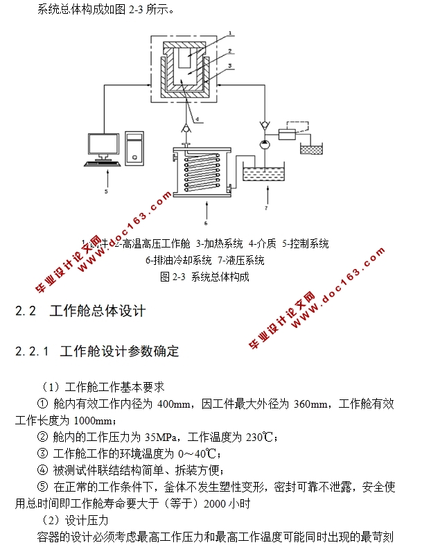 高温高压下检测浮体的装置的结构设计(含CAD图)
