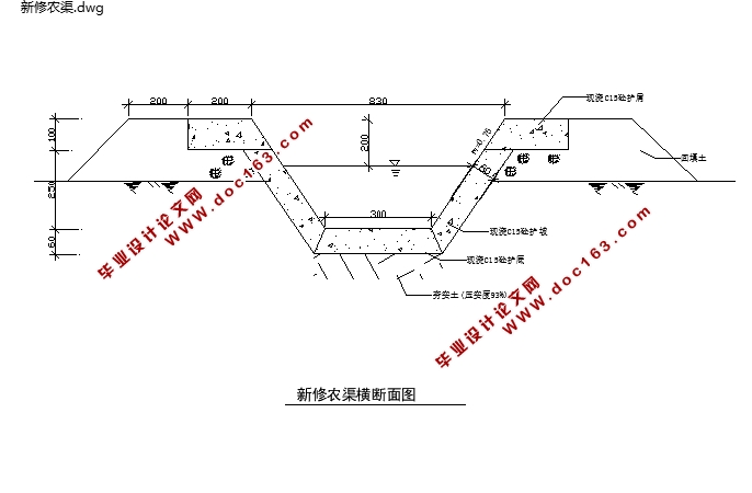 河洑镇农田水利工程设计(含CAD图)