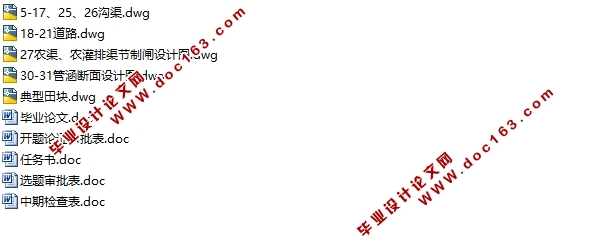 沅江市黄茅洲农田水利工程设计(含CAD图)