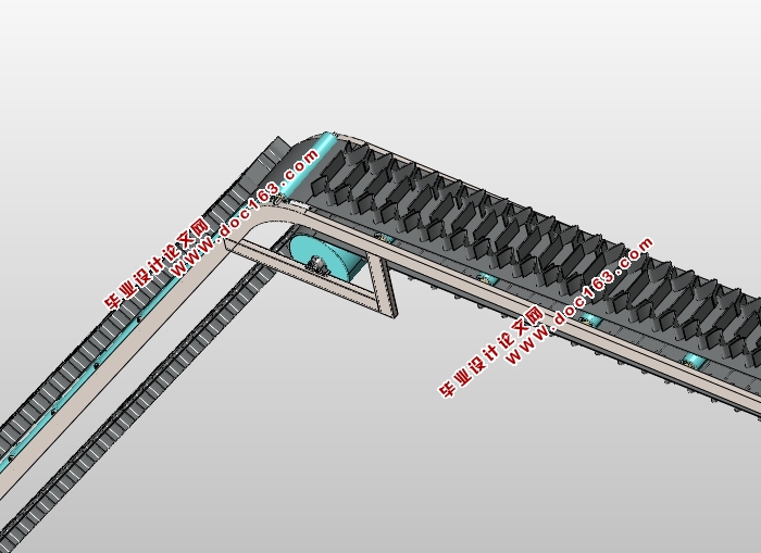 波状挡边带式输送机的设计(含CAD图,STEP,IGS三维图,SolidWorks三维图)