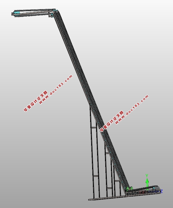波状挡边带式输送机的设计(含CAD图,STEP,IGS三维图,SolidWorks三维图)