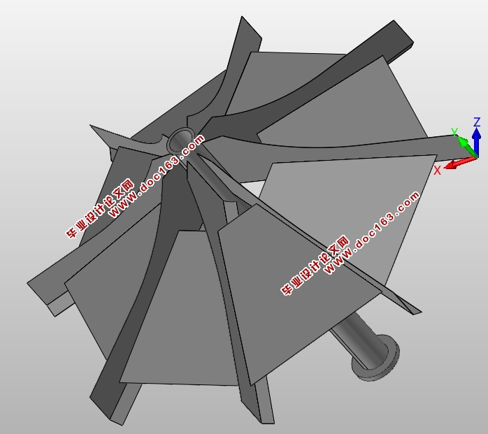 倒伞型曝气机有限元分析及优化设计(含CAD装配图)