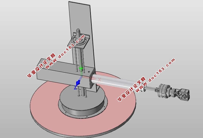 液压送料机械手设计运动仿真(含CAD零件图装配图,SolidWorks三维图)