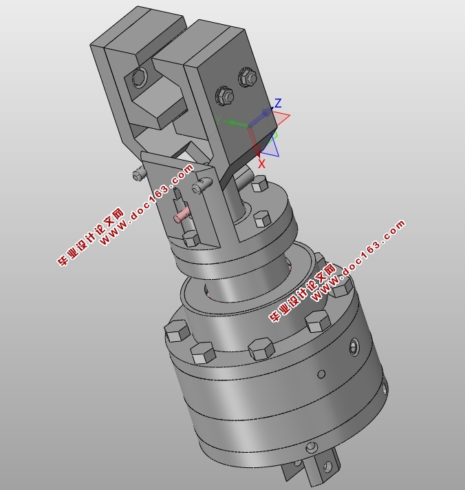 液压送料机械手设计运动仿真(含CAD零件图装配图,SolidWorks三维图)