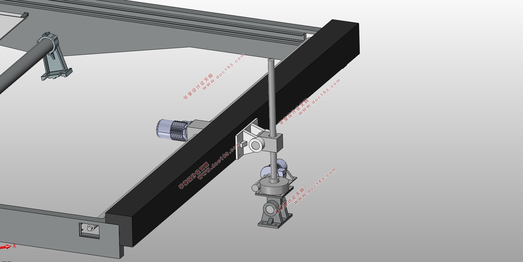 地下设施出入口活动顶盖的举升机构设计(含CAD图,SolidWorks三维图)