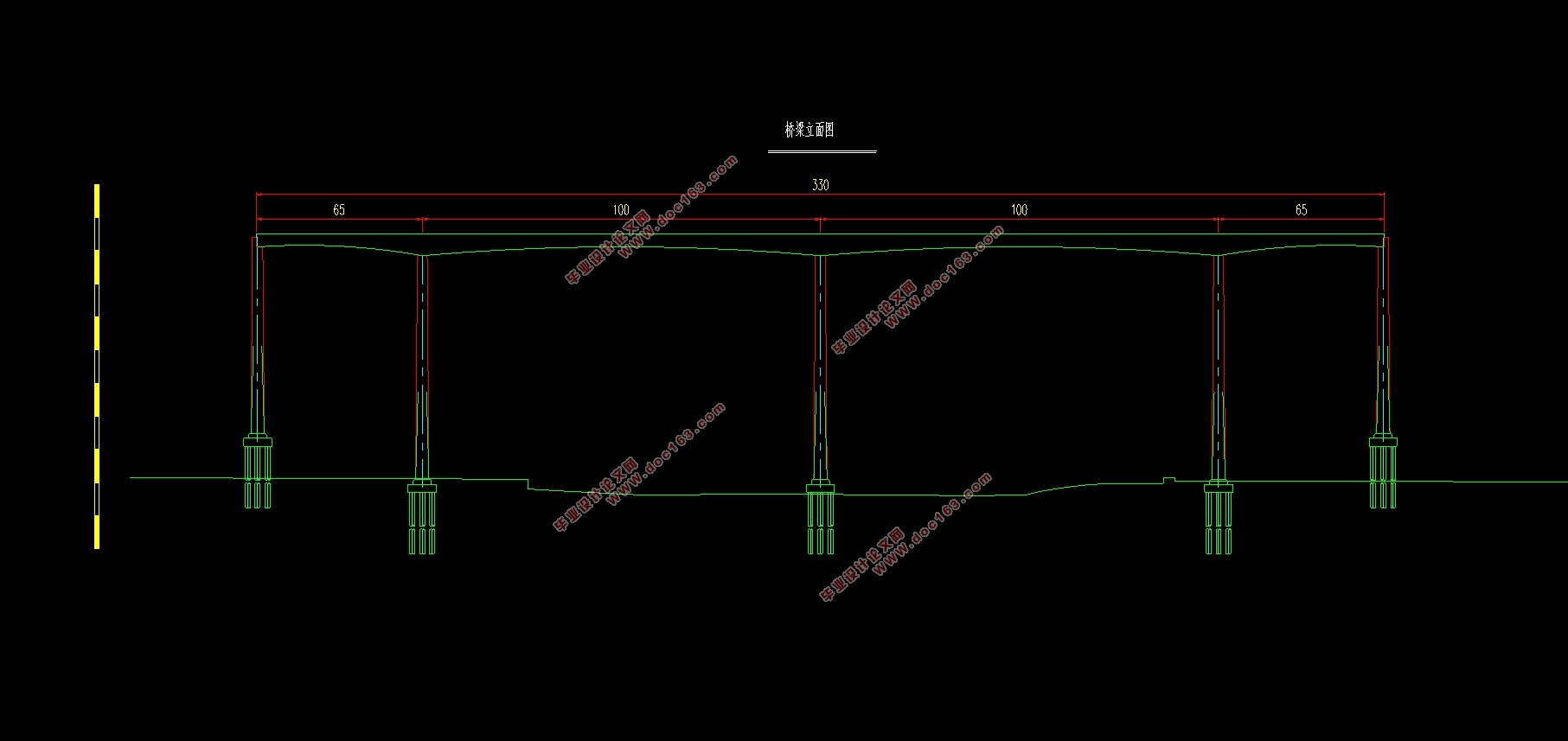 基于UHPC的150m跨度连续梁桥结构设计(90m+150m+90m)(含CAD图)