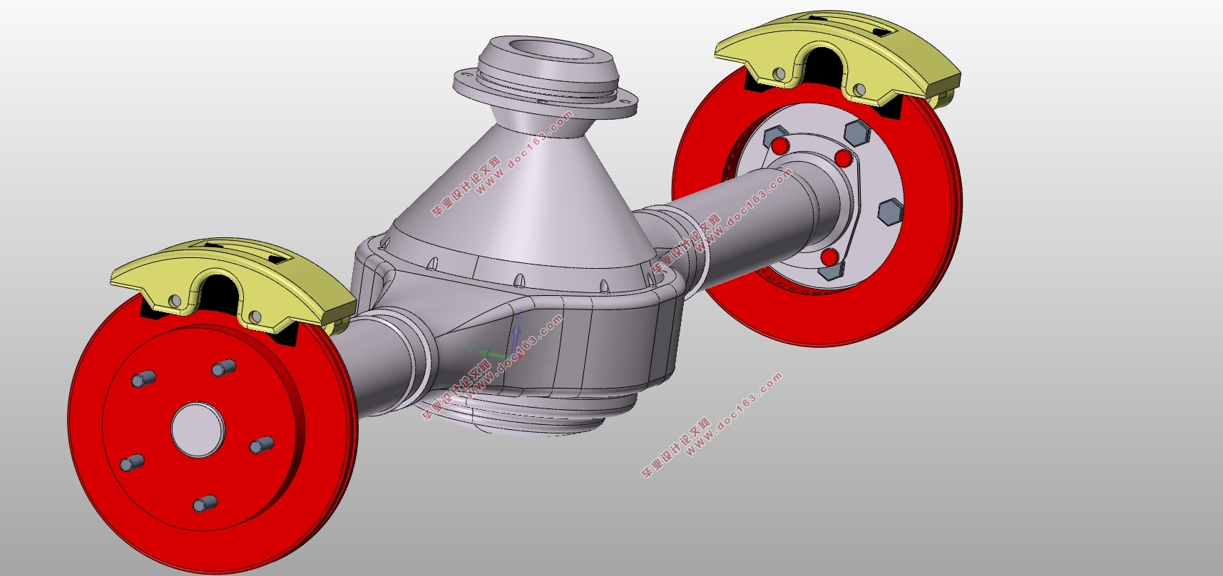 五菱宏光驱动桥设计(含CAD零件图装配图,SolidWorks三维图)