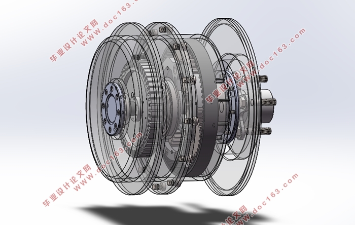 承载400KG电动轮设计(含CAD图,SolidWorks三维图)