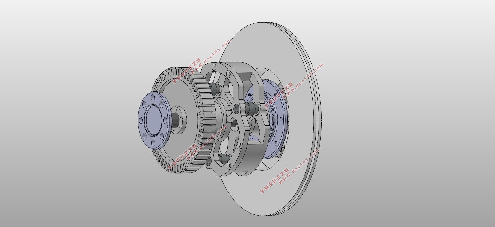 承载400KG电动轮设计(含CAD图,SolidWorks三维图)