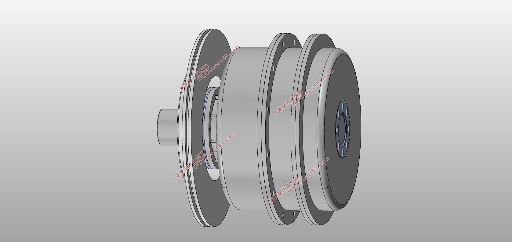 承载400KG电动轮设计(含CAD图,SolidWorks三维图)