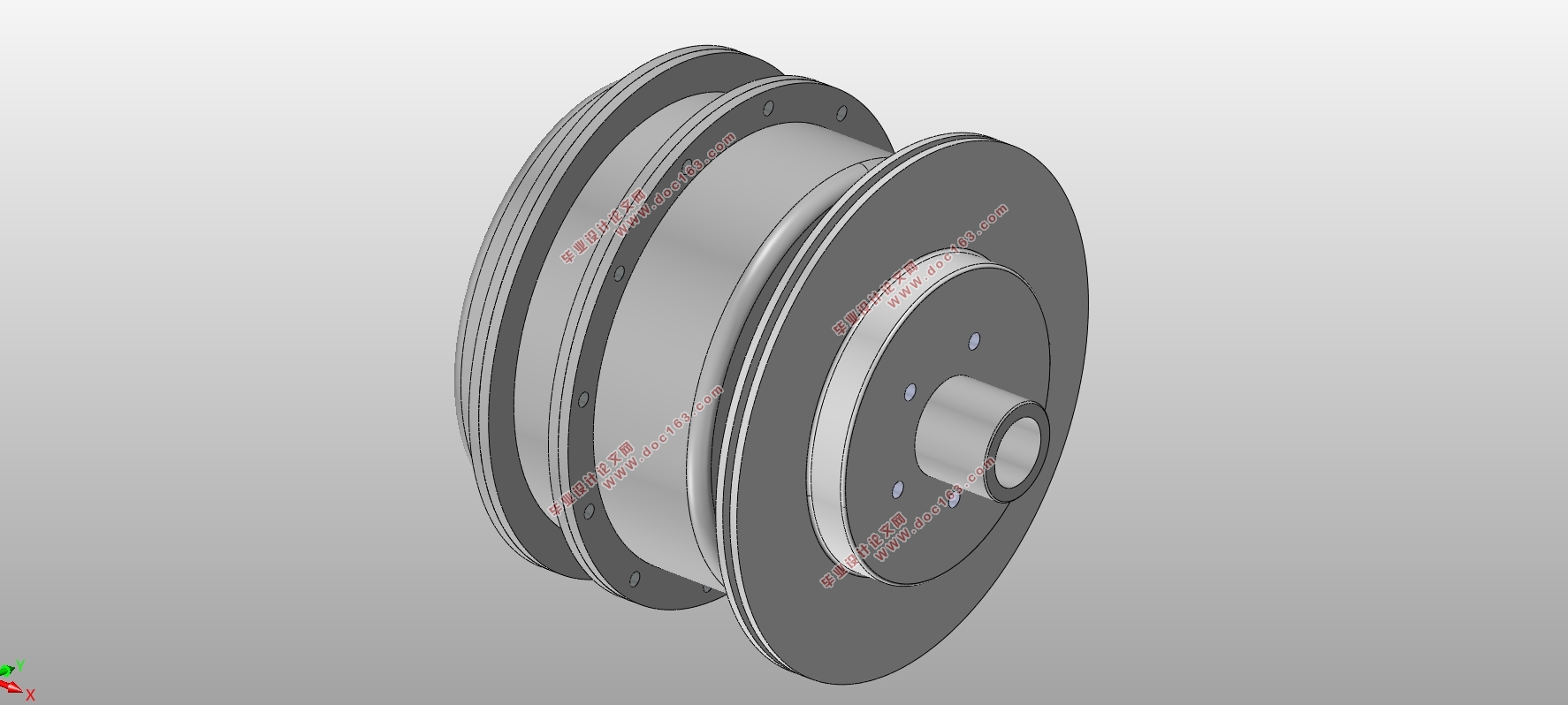 承载400KG电动轮设计(含CAD图,SolidWorks三维图)