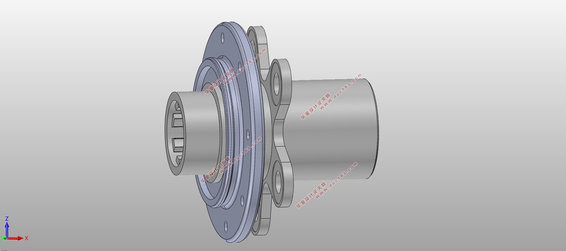 承载400KG电动轮设计(含CAD图,SolidWorks三维图)
