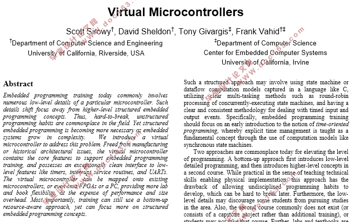 ΢Virtual Microcontrollers
