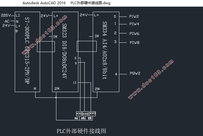 反应釜S7-300PLC控制系统设计(附PLC程序,接线图)