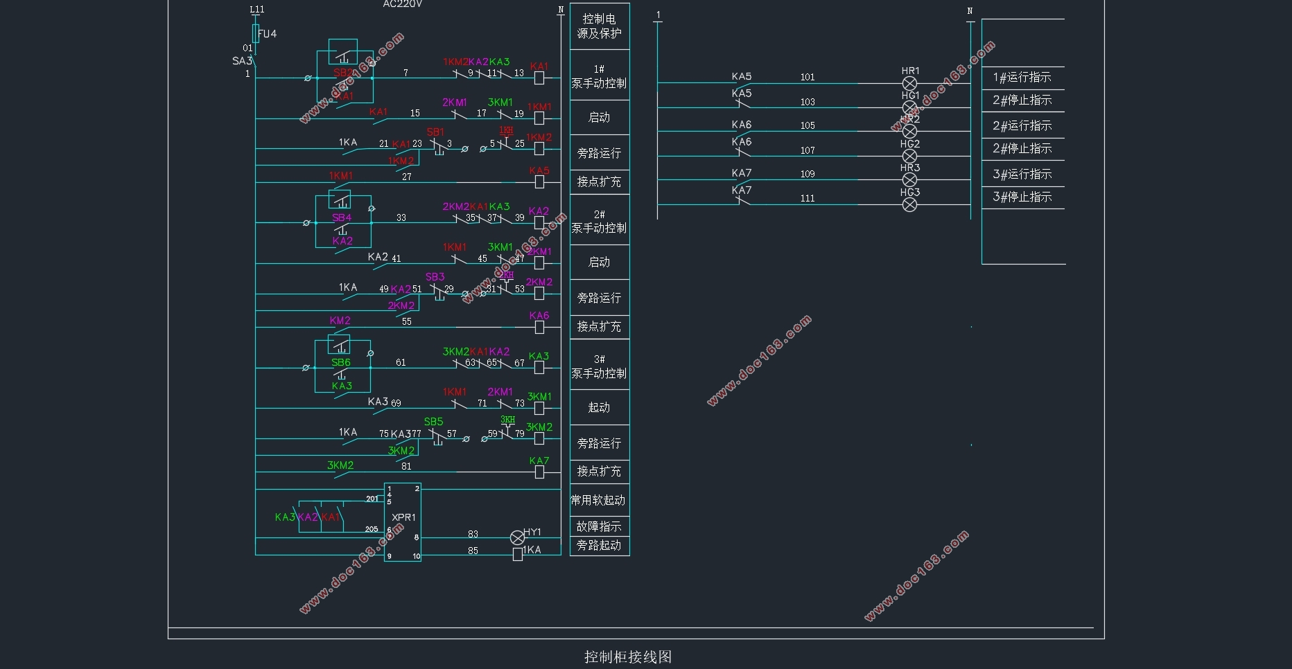 基于S7-1500PLC的变频恒压供水系统设计(附CAD电气控制图)