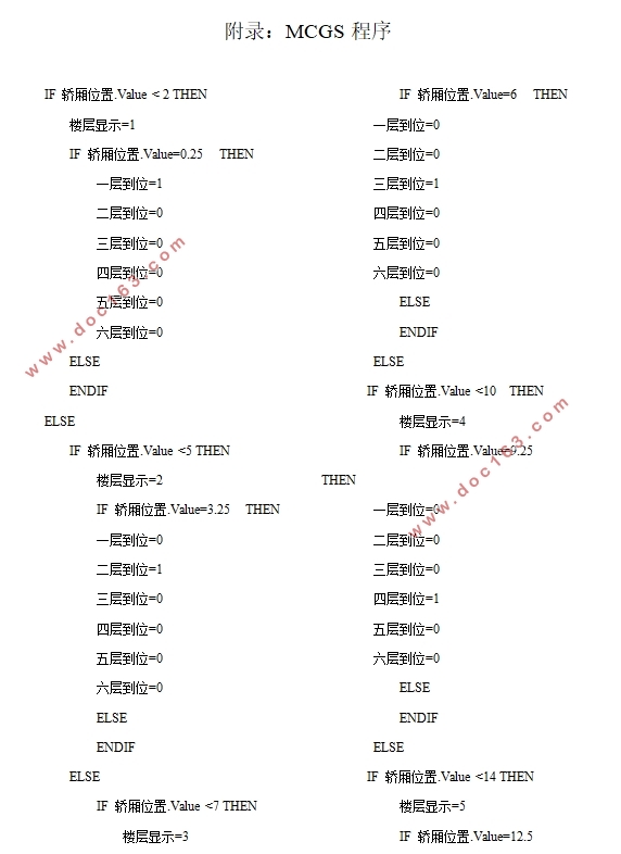 基于PLC的六层电梯控制系统设计(附MCGS程序)