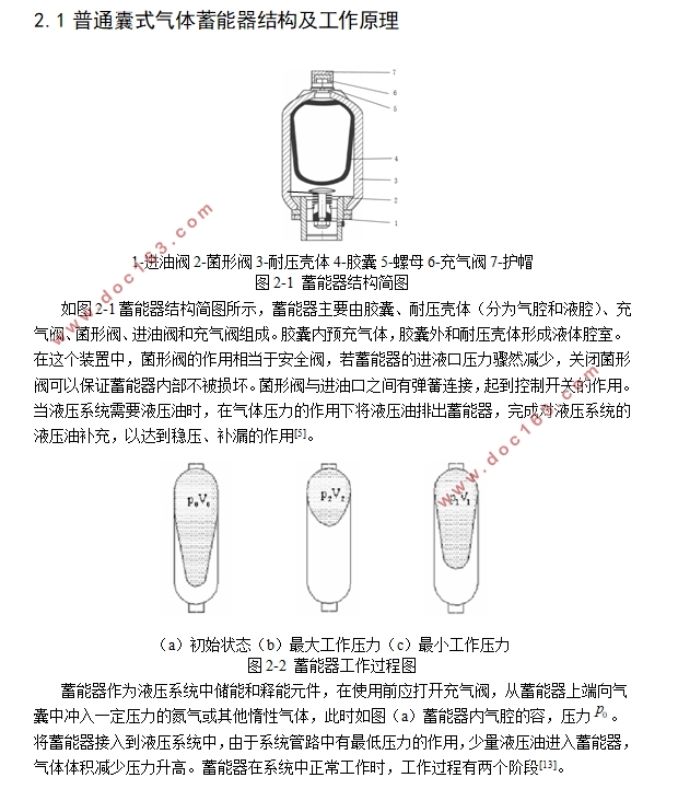输入输出可控的液压系统蓄能器设计(含CAD零件图装配图,CATIA三维图)