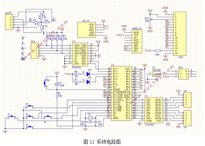 基于单片机的太阳光跟踪系统设计(附实物图,系统电路图,程序清单)