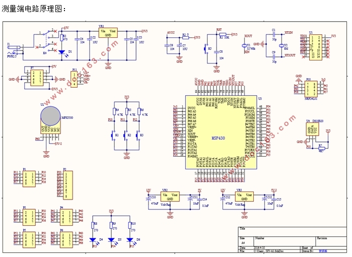 基于MSP430单片机无线胎压监测系统设计(附电路原理图)