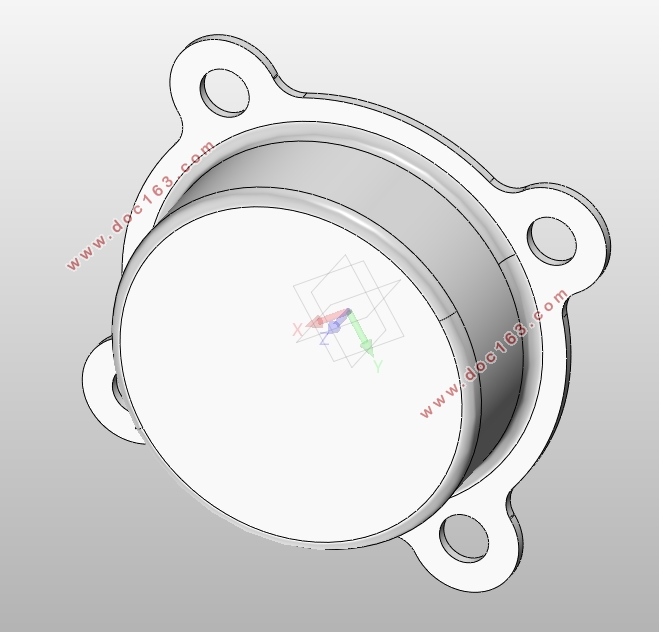 轴承端盖零件的冲压结构分析及模具设计(含SolidWorks三维图)