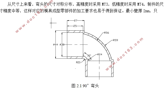 90°弯头注塑成型工艺分析与设计(含CAD零件图装配图)