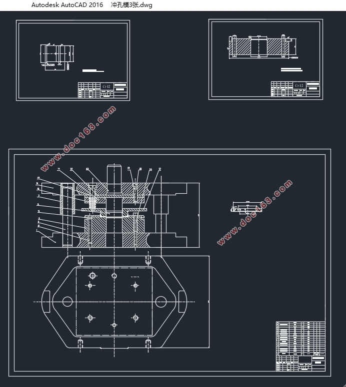 油封骨架冲压工艺与模具设计(两套模具)(含CAD零件图装配图)