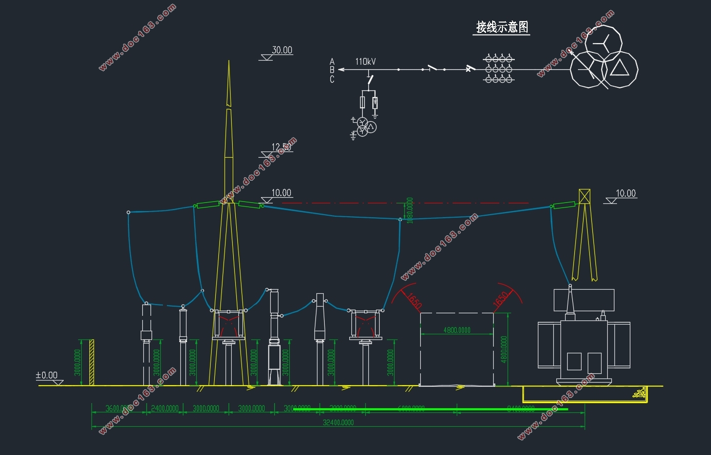 110kVֳ(CADͼ)