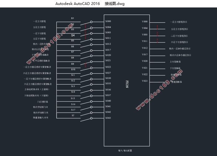 32��VVVF�˿͵��ݿ���ϵͳ���(��CAD����ͼ,PLC����ԭ��ͼ)