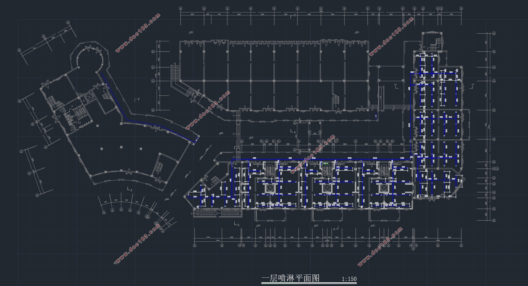 某高层综合楼商住楼建筑给排水设计(附CAD图)