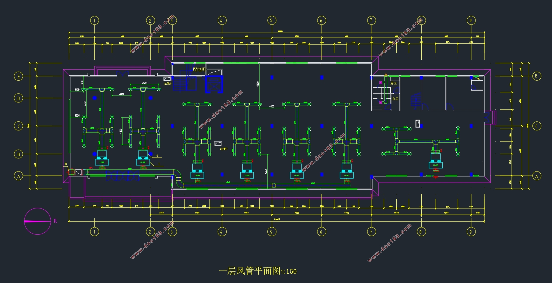 七层10180平米南京某大厦综合楼空调设计(附CAD图)