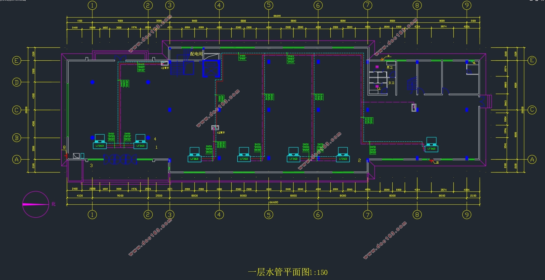 七层10180平米南京某大厦综合楼空调设计(附CAD图)