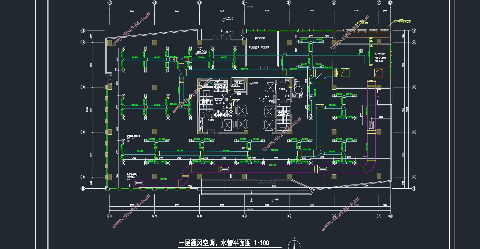合肥中新研发中心空调通风设计(附CAD图)