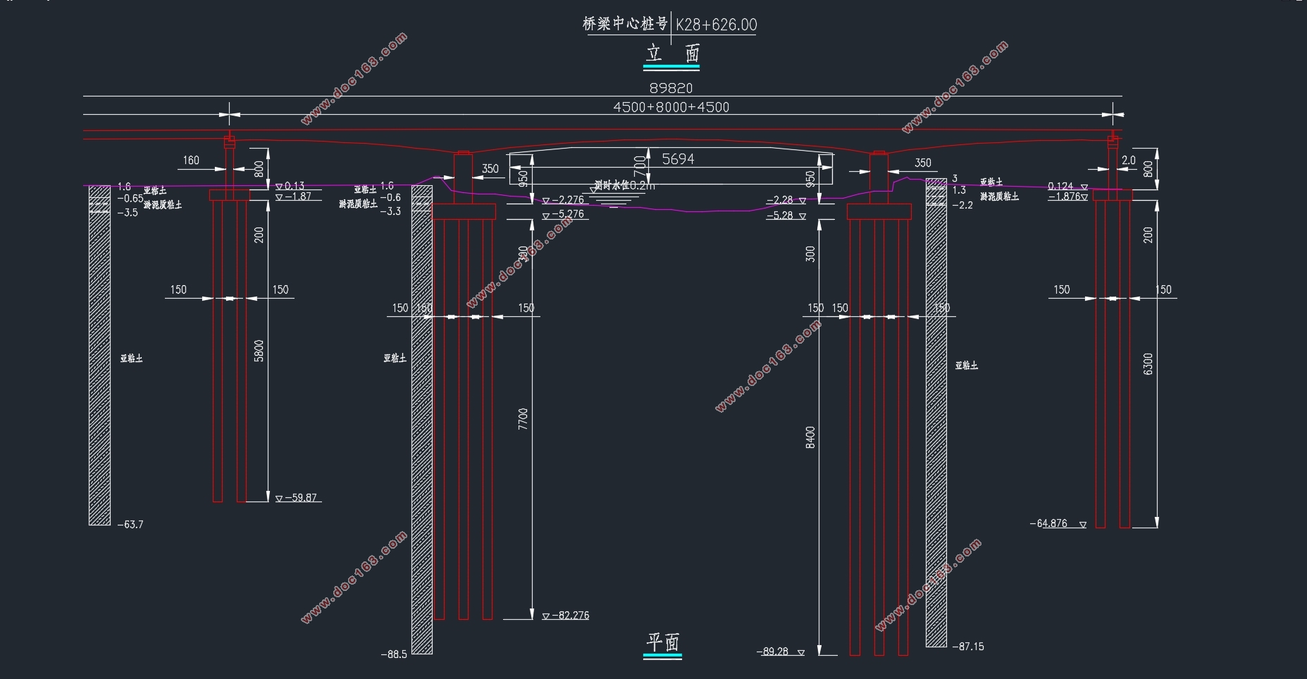 高速公路(45+80+45)m预应力混凝土连续箱梁桥设计(含CAD图)