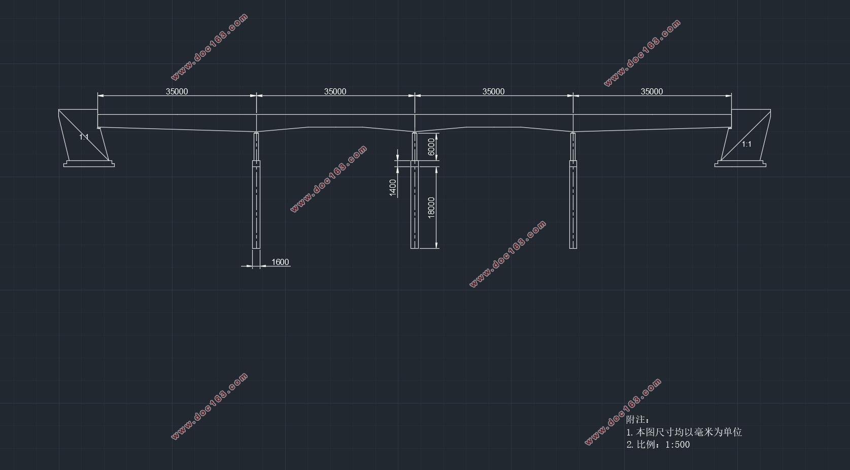 G4高速公路T梁桥结构设计(含CAD图)