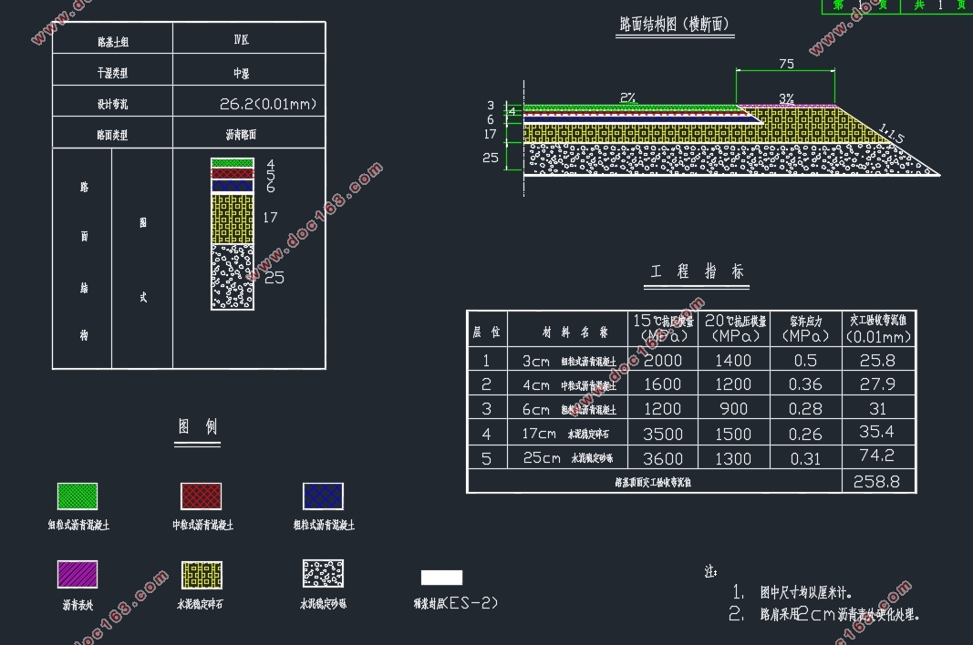 某省道一级公路231A段建设工程设计(含CAD图)