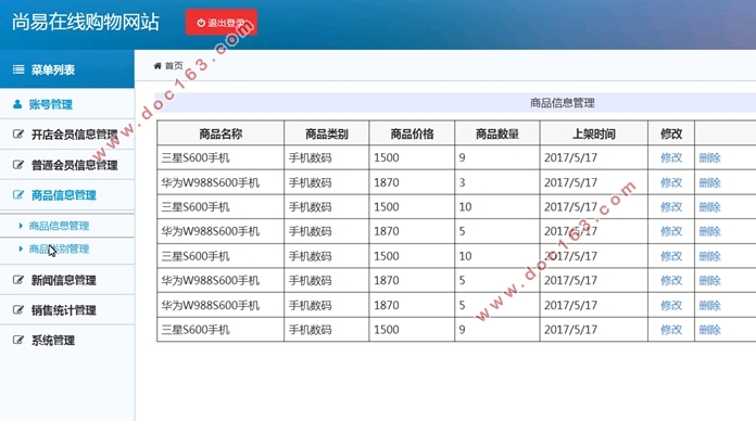 尚易在线购物(智能手机商城)网站的设计与实现(ASP.NET,SQL)