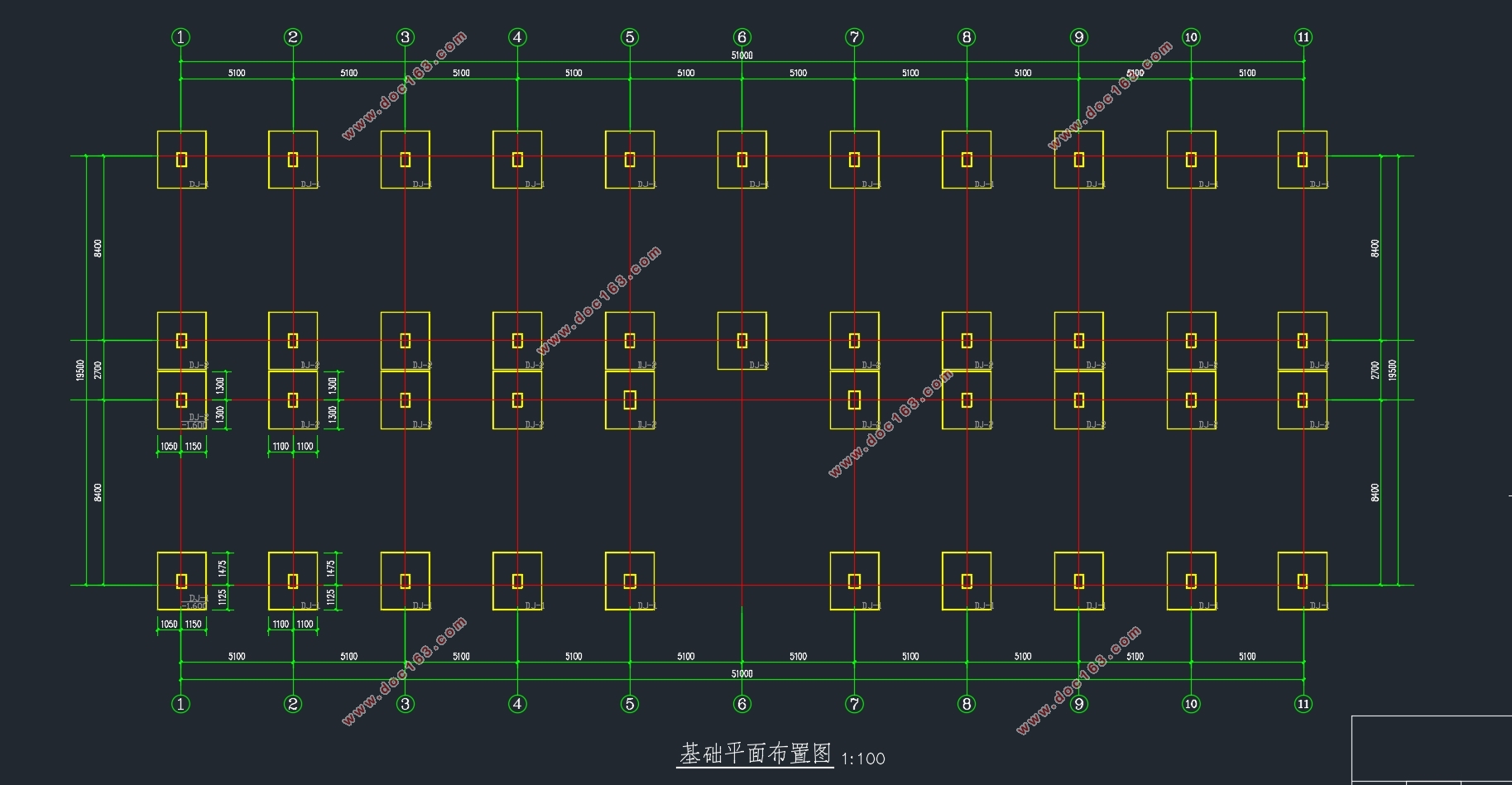 五层4950平米湖北公司单身职工宿舍公寓楼设计(含建筑图结构图)