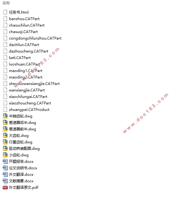 WG7202本田CRV四驱中级轿车前驱动桥设计(含CAD图,CATIA三维图)
