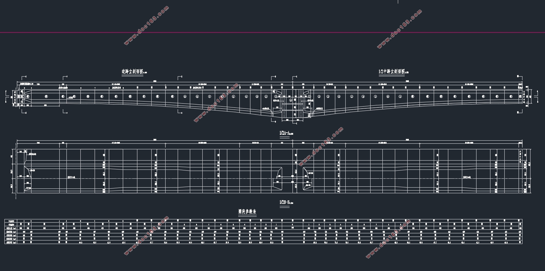 겺Ӵ(78m+130m+78m)ϲṹ(CADͼ)