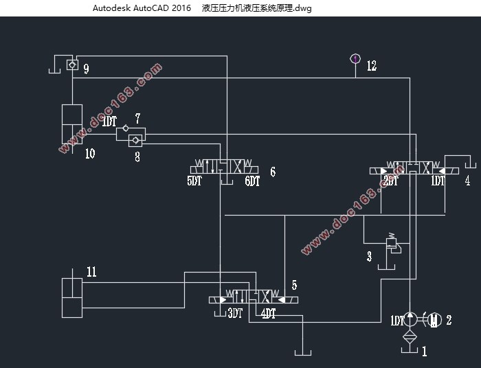 基于西门子PLC1200的液压式压力机控制系统设计(含CAD图)