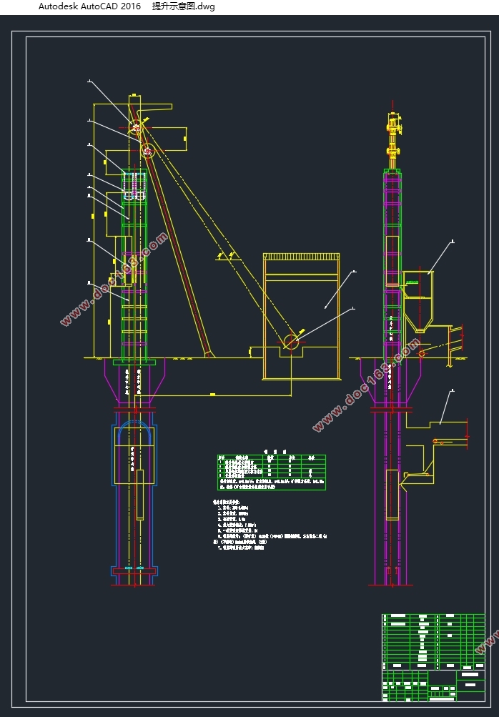 矿井主井提升设备选型与设计(含CAD零件图装配图)