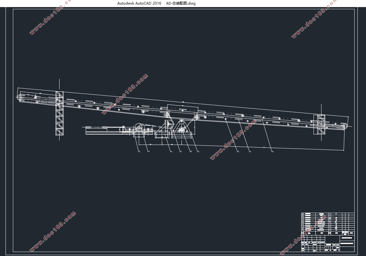 大巷带式输送机的选型及其自动张进装置的设计(含CAD零件图装配图)