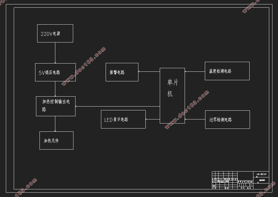 快热式电热水器控制系统设计(含CAD图)