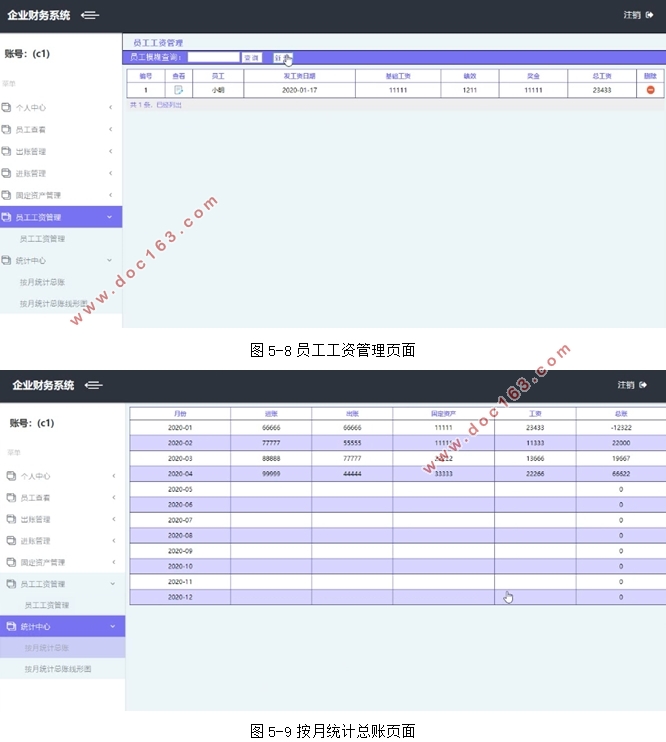 企业财务管理系统的设计与实现(Javaweb,MySQL)(含录像)