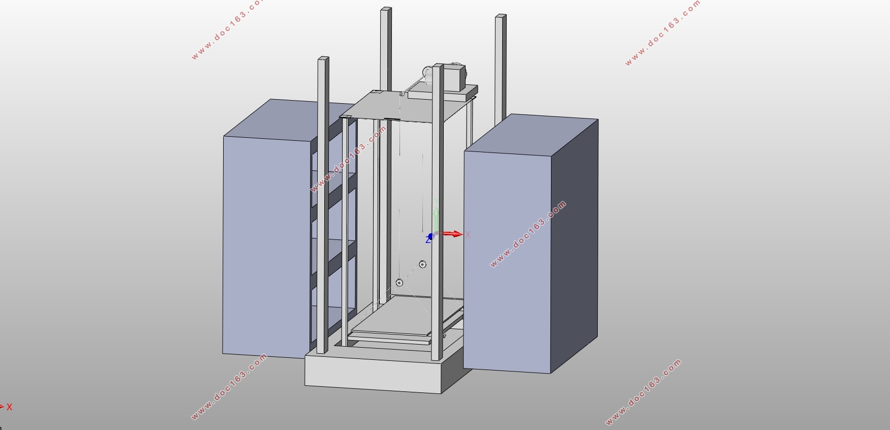 垂直升降立体车库设计(含CAD零件图装配图,SolidWorks三维图)