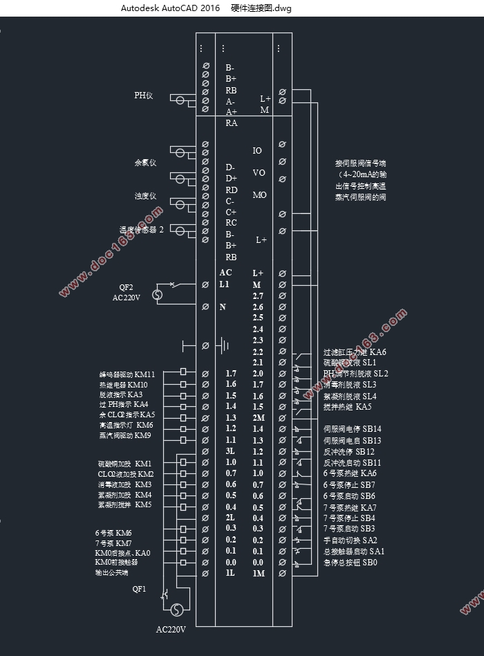 水处理自动控制系统的设计(含CAD图)