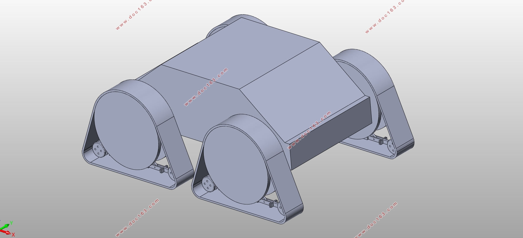 智能消毒机器人的移动结构设计(含CAD零件图装配图,SolidWorks三维图)