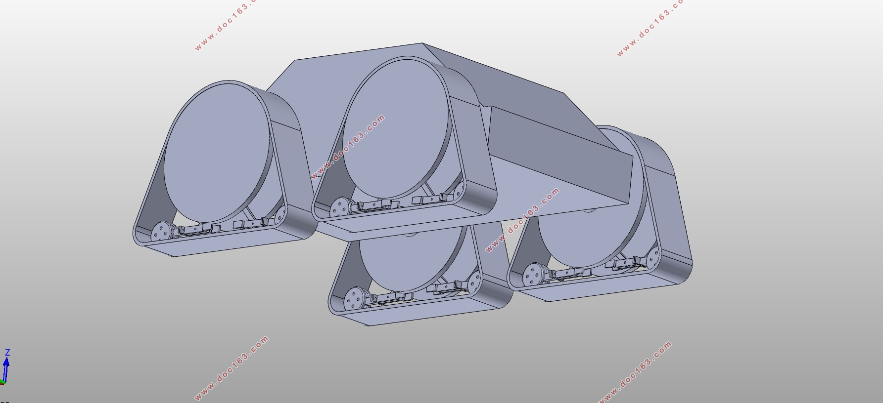 智能消毒机器人的移动结构设计(含CAD零件图装配图,SolidWorks三维图)