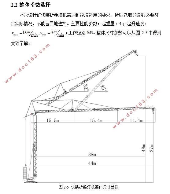 快装折叠塔机起升系统设计(含CAD零件图装配图)