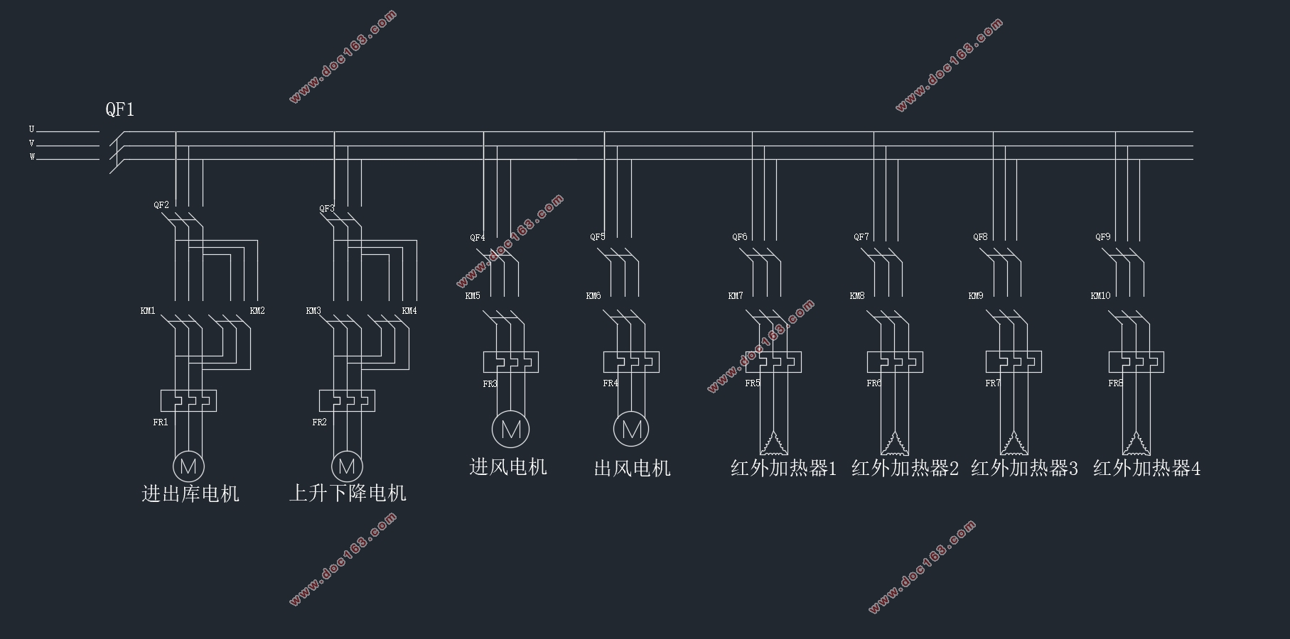 烤漆房自动控制系统设计(含CAD电路图)